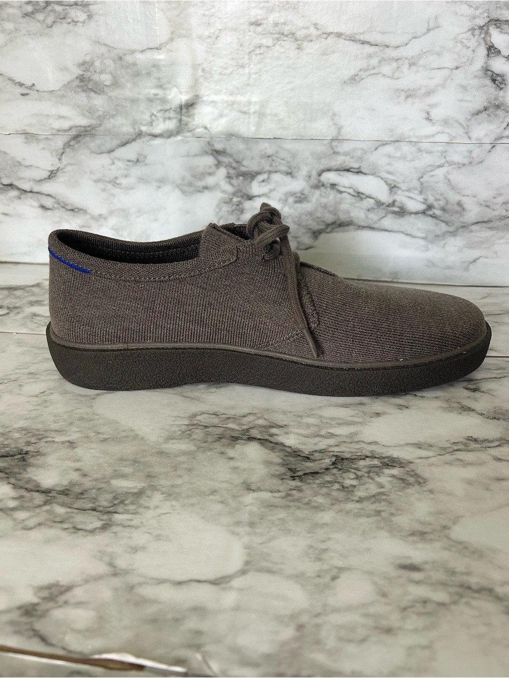 Rothy’s men’s size 11 The Monty Sneakers Lace Up dress shoe Gray Wool Blend Shoe - Picture 6 of 11